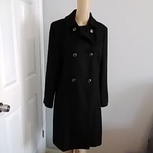 Larry Levine Classic Black Pea Coat